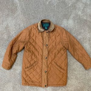 Ralph Lauren brown/beige leather jacket woman’s
